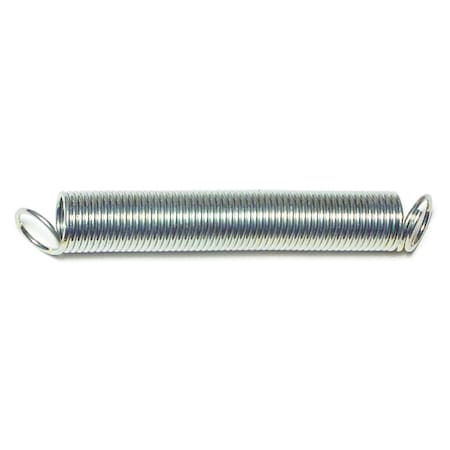 Midwest Fastener 3/8" x 2-9/16" x .043" WG Steel Extension Springs 6PK 18548